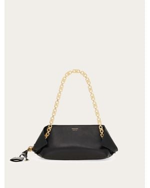 Ferragamo Folded Shoulder Bag (S) - White