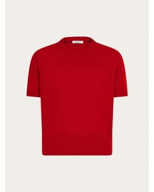 Ferragamo Cashmere T-Shirt - Red