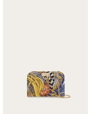 Ferragamo Diana Clutch - Natural