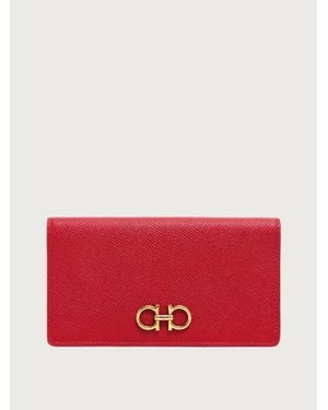 Ferragamo Damen Gancini Portemonnaie - Rot