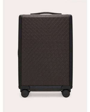 Ferragamo Embossed Gancini Hand Luggage - Black