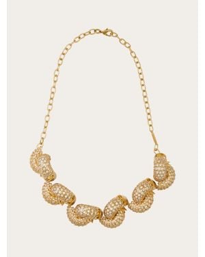 Ferragamo Sculptural Necklace - Natural