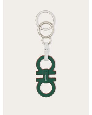 Ferragamo Gancini Keychain - White