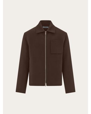 Ferragamo Cashmere-Blend Blouson - Brown