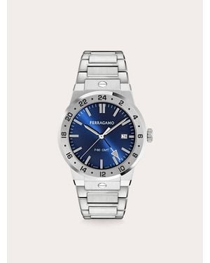 Ferragamo F-80 Classic Gmt Watch - Blue