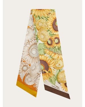 Ferragamo Sunflower Print Bandeau - Yellow