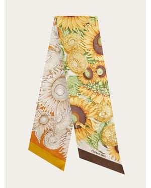 Ferragamo Sunflower Print Bandeau - Yellow