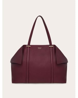 Ferragamo Folded Tote Bag (L) - Purple