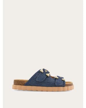 Ferragamo Gancini Sporty Sandal - Blue