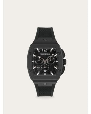 Ferragamo F-80 Tonneau Watch - Black