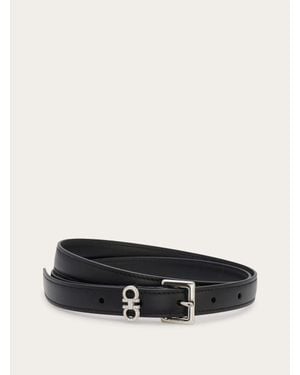 Ferragamo Donna Cintura Fissa Con Cristalli - Bianco