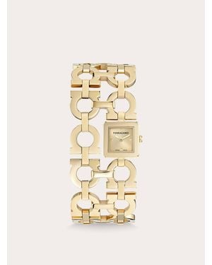 Ferragamo Double Gancini Watch - Metallic