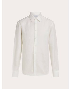 Ferragamo Linen Shirt - White