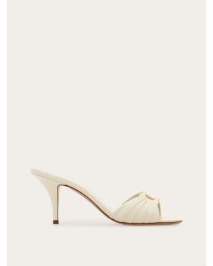 Ferragamo Gancini Ornament Mule - Natural