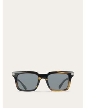 Ferragamo Rectangular Frame Sunglasses - Grey