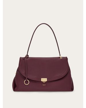 Ferragamo Damen Sofia 2026 Schultertasche (L) - Lila