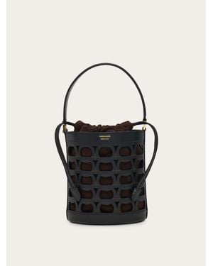 Ferragamo Donna Secchiello Gancini (Xs) - Nero