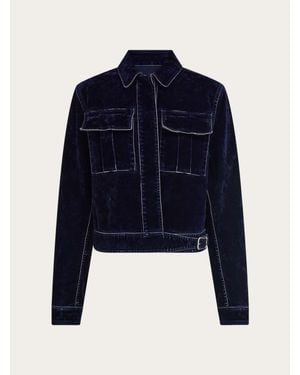 Ferragamo Boxy Jacket - Blue