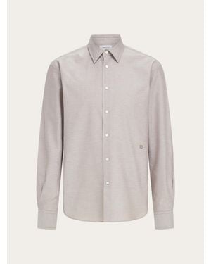 Ferragamo Oxford Shirt - Grey