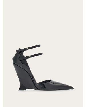 Ferragamo Donna Décolleté Con Tacco Wedge Taglia - Blu