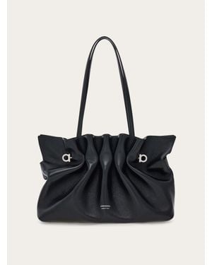 Ferragamo Damen Soft Bag (M) - Schwarz