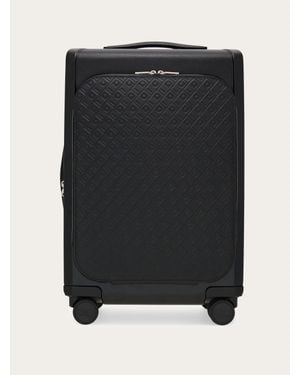 Ferragamo Herren Trolley Mit Monogram Prägung - Schwarz
