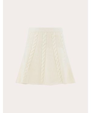 Ferragamo Knitted Skirt - Natural