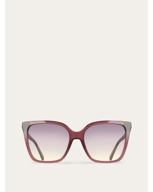 Ferragamo Square Frame Sunglasses - Pink