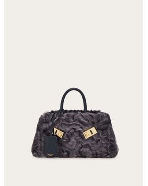 Ferragamo Hug Handbag (Xs) - Blue