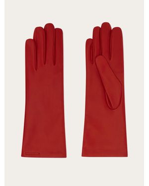 Ferragamo Cashmere-Lined Gloves - Red