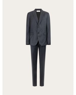Ferragamo Striped Suit - Blue