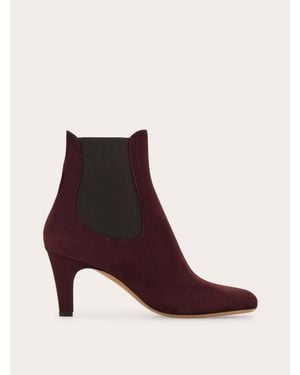 Ferragamo Mid Heel Chelsea Boot .5 - Brown