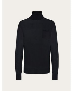 Ferragamo Herren Rollkragenpullover - Blau
