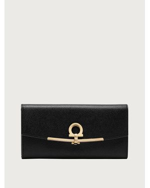 Ferragamo Portafoglio continental Gancini - Nero