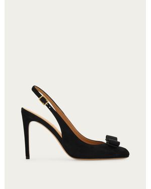 Ferragamo Vara Bow Slingback - Black