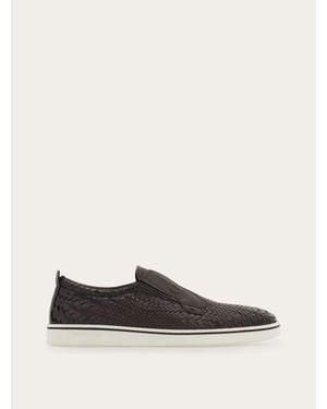 Ferragamo Derby Slip-On - White