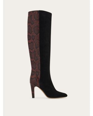 Ferragamo Knee High Boot - Black