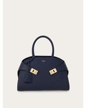 Ferragamo Hug Handbag (M) - Blue