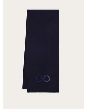 Ferragamo Jacquard Scarf - Blue