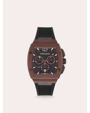 Ferragamo F-80 Tonneau Watch - Red