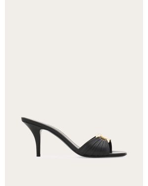 Ferragamo Gancini Ornament Mule - Natural