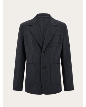 Ferragamo Single Breasted Blazer - Blue