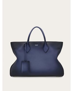Ferragamo Star-Shaped Tote Bag - Blue