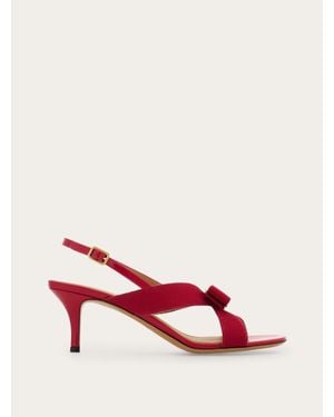Ferragamo Vara Bow Sandal - Red