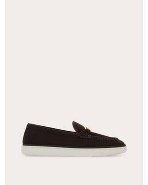 Ferragamo Gancini Ornament Loafer - White