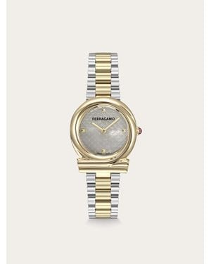 Ferragamo Gancini Twisted 32Mm Watch - Metallic