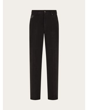 Ferragamo 5-Pocket Pants - Black
