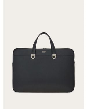 Ferragamo Gancini Briefcase - Black