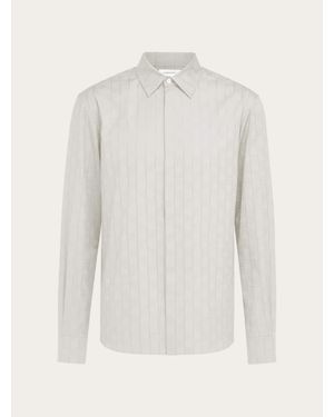 Ferragamo Monogram Sport Shirt - White