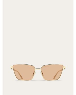Ferragamo Butterfly Frame Sunglasses - Natural